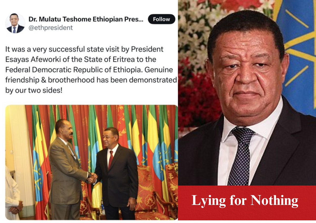 Ethiopia Is Doomed: The Hollow Rhetoric of a Figurehead, Mulatu Teshome, and the Desperate Scapegoating of Eritrea